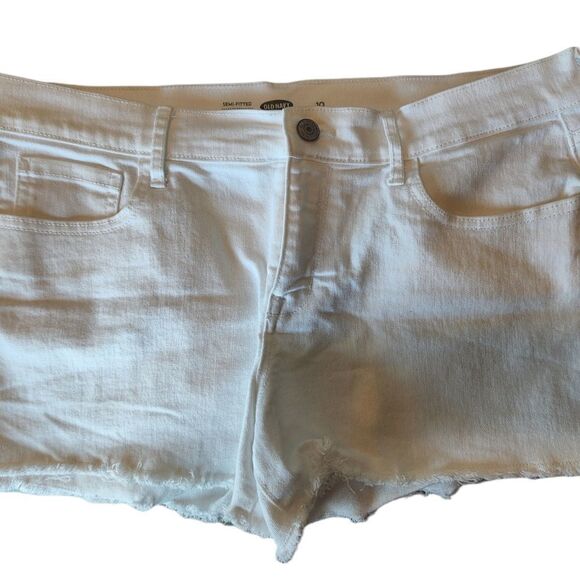 Old Navy White Denim Shorts - Picture 1 of 3
